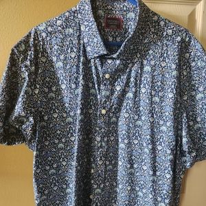 Mens Untuckit short sleeve button up